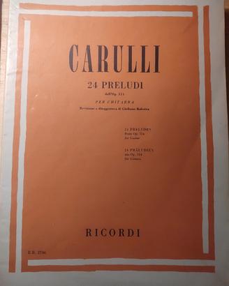 Carulli 24 preludi dall' opera 114 per chitarra