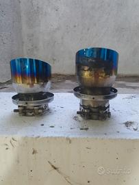 Coppia Terminali (Look Titanio) per BMW 