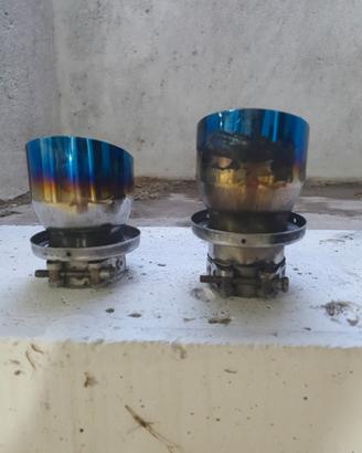 Coppia Terminali (Look Titanio) per BMW 