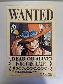 Poster One Piece WANTED Portgas.D.Ace 29x42