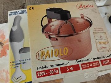  paiolo con  frullatore ad immersione omagg