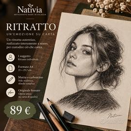 Ritratto personalizzato da foto fatto a mano A4