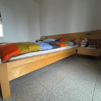 Letto matrimoniale Ikea integrato con comodini