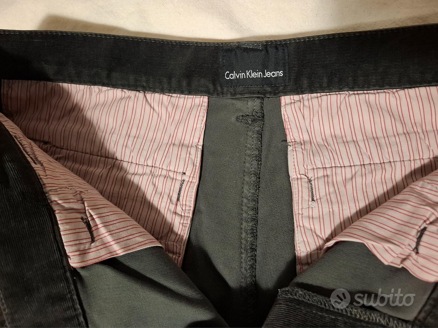 pantalone velluto marrone uomo Calvin Klein Abbigliamento e