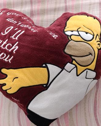 Cuscino da 40 cm Cuore The Simpsons Homer Simpsons