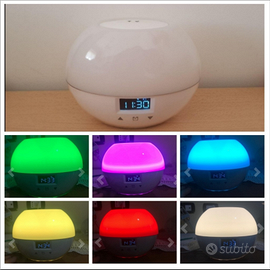 Lampada luce colorata sveglia suono alba tramonto