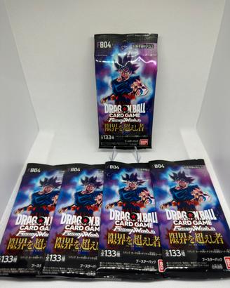 5x DB04 Booster Pack Sealed Dragon Ball FW