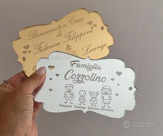 Targhe Fuori Porta Personalizzabili in Plexiglass 