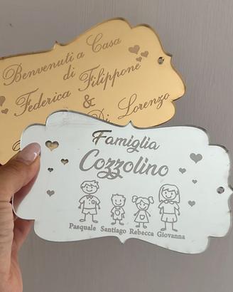 Targhe Fuori Porta Personalizzabili in Plexiglass 