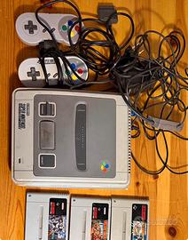 Super nintendo con giochi