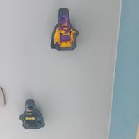 appendiabiti per cameretta bat man + bat girl