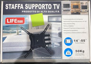 Staffa supporto tv 14-55 pollici