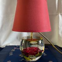 Lampada con Rosa Vintage