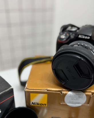 Nikon D3300 + obiettivo sigma 10-20 mm