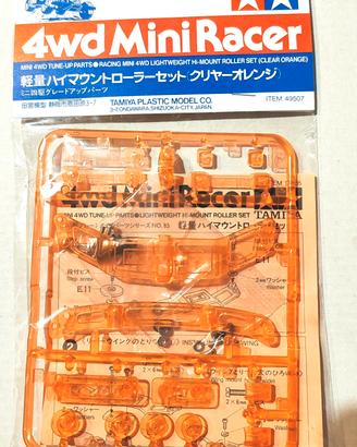 Mini4wd High-mount Roller Set Orange