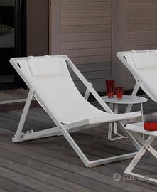 Coppia sdraio colore bianco Talenti touch