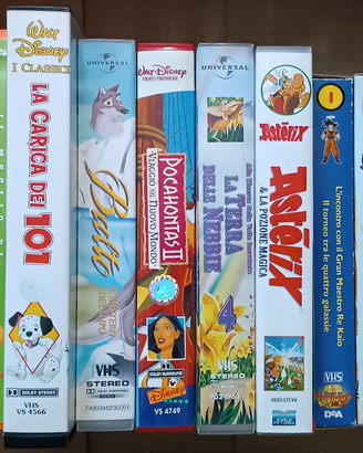 Videocassette VHS animazione