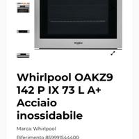 FORNO WHIRLPOOL 