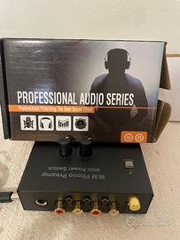 Preamplificatore phono MM/MC nuovo con alimentator