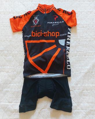 Completo ciclismo bambino xxs