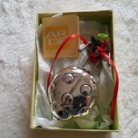 Gancio appenditutto coccinella silver plated