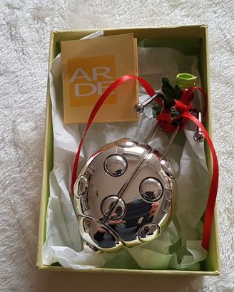Gancio appenditutto coccinella silver plated