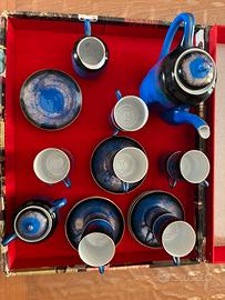 Servizio caffè giapponese geisha litofania