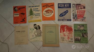 Spartiti antichi anni 40-50