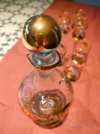 Set 7 pz liquore Murano Vintage