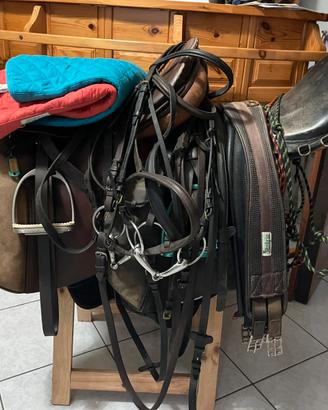 Selle e molti accessori