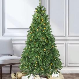 Albero di Natale con luci incorporate 180 cm