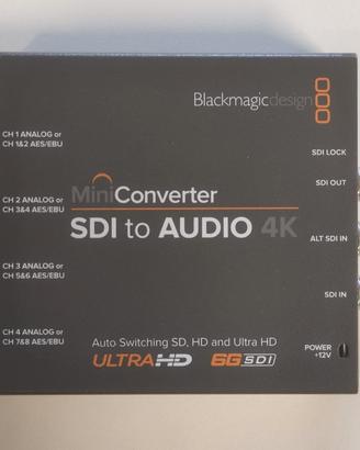 Convertitore Blackmagic SDI to Audio 4K 6G