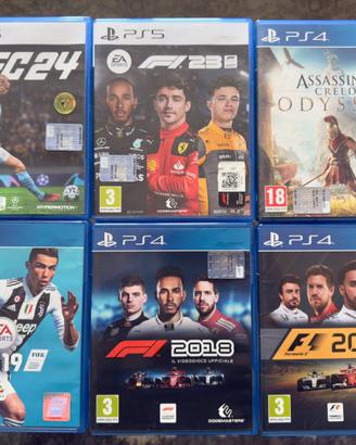 Giochi per Ps5 e Ps4 + 2 non presenti in foto