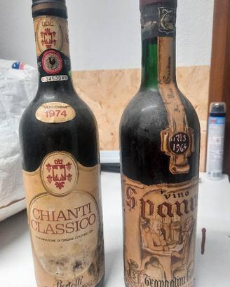 2 BOTTIGLIE DI VINO COLLEZIONE