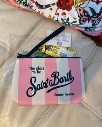 pochette MC2 Saint Barth nuova rosa bianca