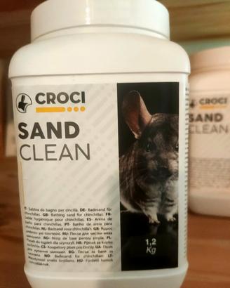 Sabbia bagno cincillà 1,2kg pulizia pelo Croci