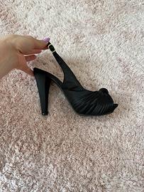 Sandali raso neri taglia 35