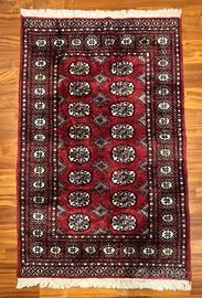 TAPPETO BUKARA PAKISTAN ANNODATO A MANO