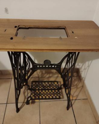 TAVOLO ANTICO MACCHINA PER CUCIRE