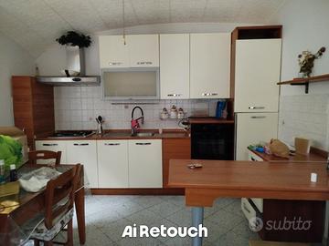 cucina completa di elettrodomestici