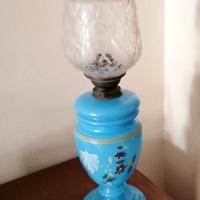 ANTICA LAMPADA AD OLIO FRANCESE DEI PRIMI DEL 900