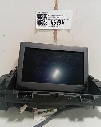 DISPLAY ALFA ROMEO Giulietta Serie (940_) 15609136