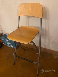 Sgabello pieghevole Ikea Franklin legno