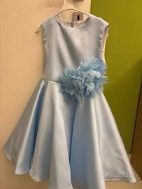 Vestito da cerimonia turchese/azzurr marca Allegra