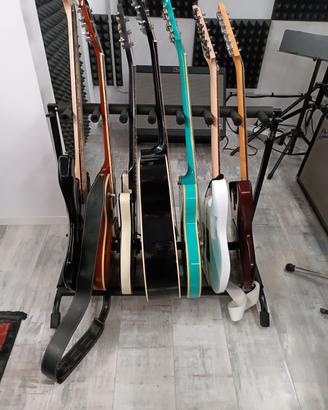 Reggi chitarra multiplo rastrelliera strumenti