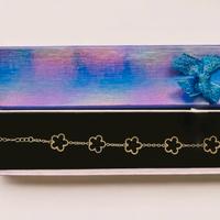 Bracciale "Quadrifoglio nero"