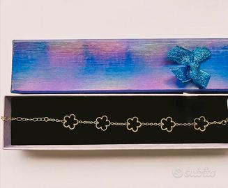 Bracciale "Quadrifoglio nero"