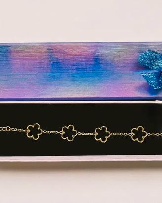 Bracciale "Quadrifoglio nero"