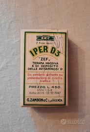 Scatola vintage in cartoncino di IPER D3