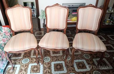 Set 6 sedie vintage stile Luigi XV
